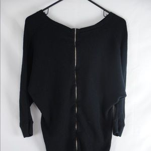 Zip-backed Express sweater